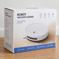 Boîte d'expédition pour aspirateur robot, anti-écrasement, en carton ondulé robuste, avec poignée en PVC, emballage personnalisé imprimé