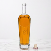 Botol Vodka Kosong Berkualitas Tinggi 700ml untuk Minuman Keras, Anggur & Minuman Kerajinan  Grosir Logo Kustom