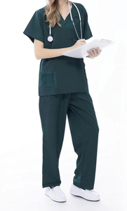 Conjunto de Uniforme Médico para Enfermera, Estilo Jogger, Top y Pantalones Elásticos con Múltiples Bolsillos para Enfermeras y Esteticistas - Product Image 4