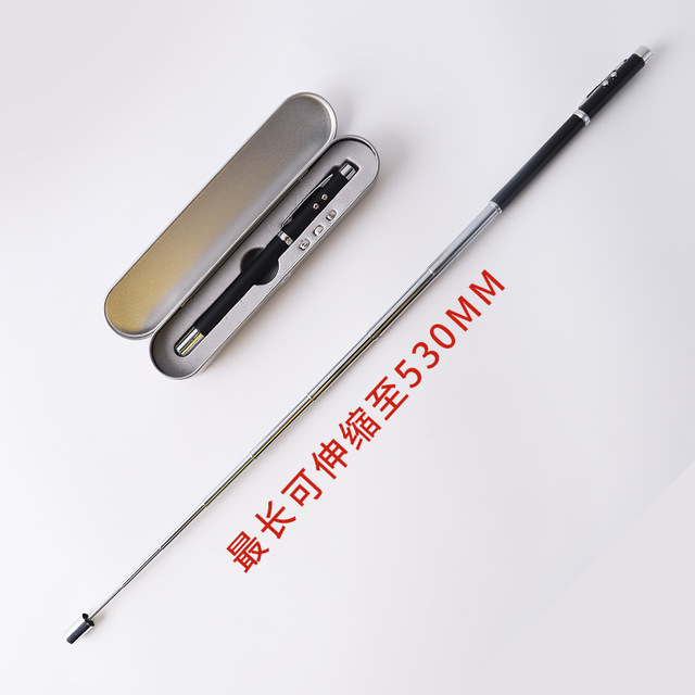 Smart Multi-Function Teaching Baton Telescopic Design Laser Pointer Infrared Antenna Retractable LED Pen for Interactive Sand