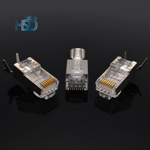 Connecteur modulaire <span class=keywords><strong>RJ45</strong></span> mâle FTP blindé plaqué or 50u, meilleur <span class=keywords><strong>prix</strong></span>, 8P8C, fente de 1,3 mm, connecteurs de haute qualité - Product Image 4