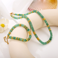 Collier en pierre naturelle Collier de perles Abacus Ensemble de bracelets en pierres précieuses Bijoux en pierre naturelle Inde Agate Bracelet en quartz rose