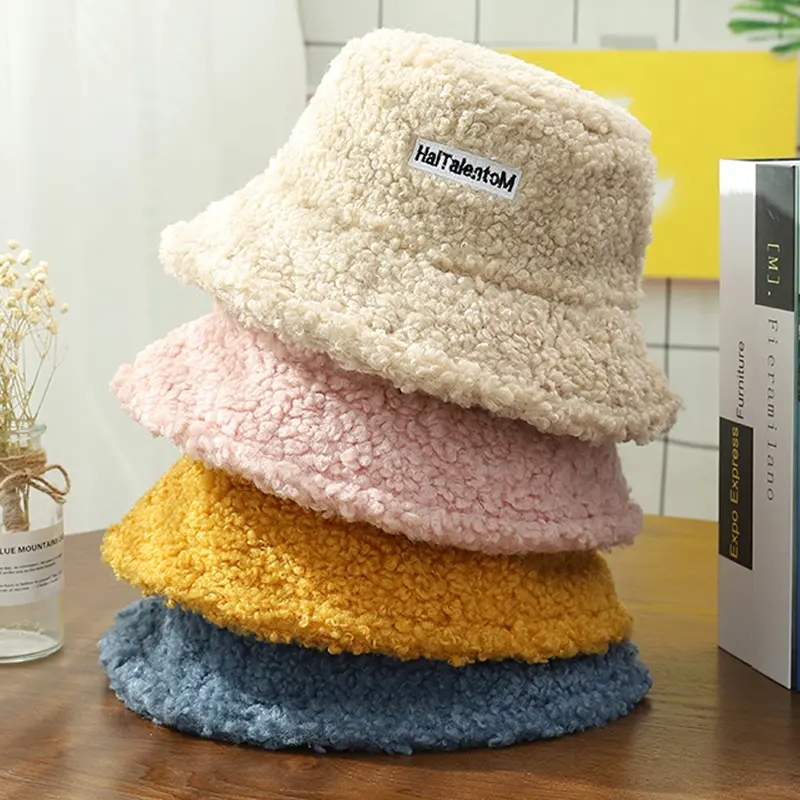 Gorro de pescador grueso para exteriores, gorros de terciopelo cálidos para invierno, sombrero de pescador personalizado para mujer y mujer