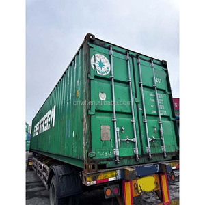 China 60% new 40ft Used Dry Shipping <b>Container</b> Green Color Standard Size Cargo sea worthy - Product Image 2