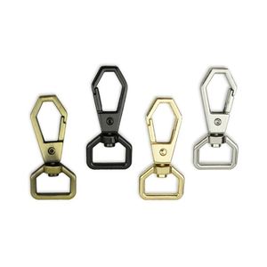Zinc Alloy Nickel-Free Polygonal Ring Strap <b>Spring</b> <b>Door</b> Pet Luggage Rotating Hook Button Bag Parts Accessories - Product Image 1