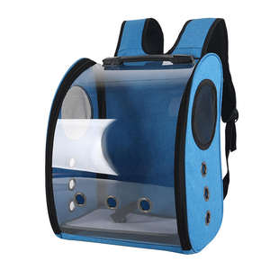 Mochila Transportadora para Aves y Loros, Jaula de Viaje de Acrílico Transparente con Soporte para Perchas, Transpirable, Ventilada, Portátil, para Senderismo al Aire Libre - Product Image 3