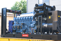 Groupe électrogène diesel Goodwind 500 1000 kVA, générateur intelligent à puissance nominale optimale pour les projets de ponts et les travaux de construction routière