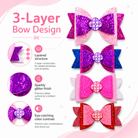 Barrettes à cheveux scintillantes avec nœuds en sequins, style Kpop, nœuds en strass colorés pour filles et femmes, accessoires de fête et de danse