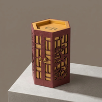Boîte d'emballage rigide de luxe personnalisée, écologique et recyclable pour gâteaux de lune, boîtes en papier magnétiques uniques à découpe creuse pour cadeaux et friandises