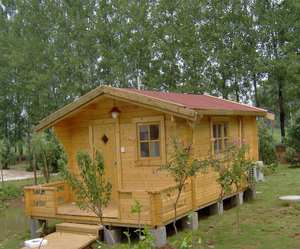 Minuscola Casa Prefabbricata Flat-Pack Soppalcata e Mobile Abitabile, Modulo Abitativo <span class=keywords><strong>per</strong></span> Ospiti <span class=keywords><strong>in</strong></span> <span class=keywords><strong>Legno</strong></span> - Product Image 4