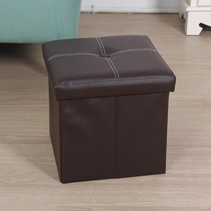 Pouf de rangement pliable en similicuir PVC et <span class=keywords><strong>banc</strong></span>-<span class=keywords><strong>coffre</strong></span> de rangement pour chambre à coucher, vente en gros - Product Image 5