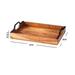 Bandeja de servicio de madera de acacia Tango del fabricante Nestroots, la mejor colección de alta calidad para utensilios de cocina, precio al por mayor - Product Image 5