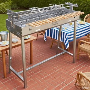 Parrilla de barbacoa de carbón de acero inoxidable portátil de tamaño pequeño estufa de barbacoa asada de estilo moderno para uso en el jardín - Product Image 5