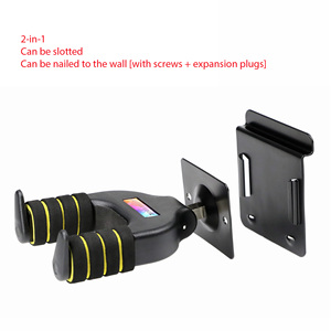 고품질 나무 나무 기타 키 슬라이드 홀더 벽 마운트 걸이 후크 베이스 만돌린 밴조 우쿨렐레 - Product Image 3