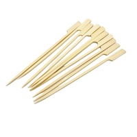 Op maat gemaakte, milieuvriendelijke, wegwerp bamboe spiesjes van voedselveilige kwaliteit voor BBQ, fruit en andere gerechten.