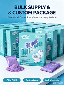 Polvere detergente schiumogena per <span class=keywords><strong>WC</strong></span>, rimuove calcare e urina sotto il bordo, per una pulizia profonda del bagno domestico - Product Image 2