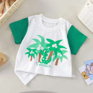 T-shirt à manches courtes décontracté pour enfants <span class=keywords><strong>Prince</strong></span> bas en gros nouvel été hauts à demi-manches garçons filles imprimé dessin animé - Product Image 3