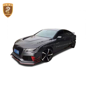 Jupes latérales arrières et argentées, pièces de carrosserie en carbone, pour modèle de voiture ad <span class=keywords><strong>rs6</strong></span> rs7 - Product Image 2