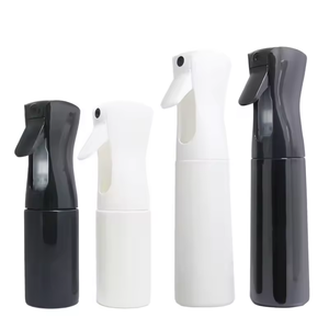 Cylinder Plastic Spray Bottles Pump Sprayer Household Use Black White Color PP Material 200ml - Product Image 1