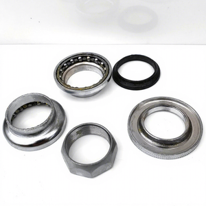 Kit de 7 pièces pour fourche de vélo 25,4 mm en acier argenté, support de guidon durable, pièces de cyclisme, fabriqué en Chine - Product Image 1