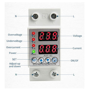 Fabrika 2P 220V 63A dijital ayarlanabilir voltaj regülatörü ev voltaj koruyucusu elektrik gerilim regülatöre - Product Image 5