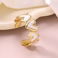 Nouveau bracelet en acier titane ouvert, très tendance et polyvalent pour le quotidien, bracelet en acier inoxydable effet goutte d'huile