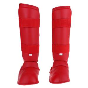 Espinilleras de cuero para Kick boxing, personalizado, de cuero PU, para boxeo - Product Image 1