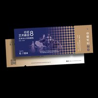 Billets d'événements personnalisés de haute qualité, billets de loterie, conception personnalisée, billets perforés faciles à détacher, coupons de réduction