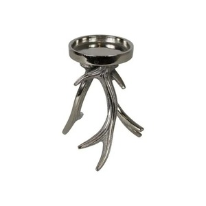 Ensemble de 2 bougeoirs en fer marron foncé, décoration d'intérieur, design durable - Product Image 4