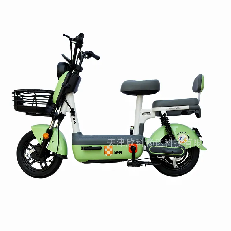 Bicicleta eléctrica de fibra de carbono de 350W a bajo precio con motor de cubo trasero y batería de litio