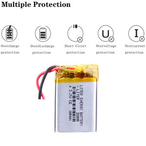 252030แบตเตอรี่ลิเธียมไอออนโพลิเมอร์แบบชาร์จไฟได้ขนาดเล็ก3.7V 120mAh - Product Image 4