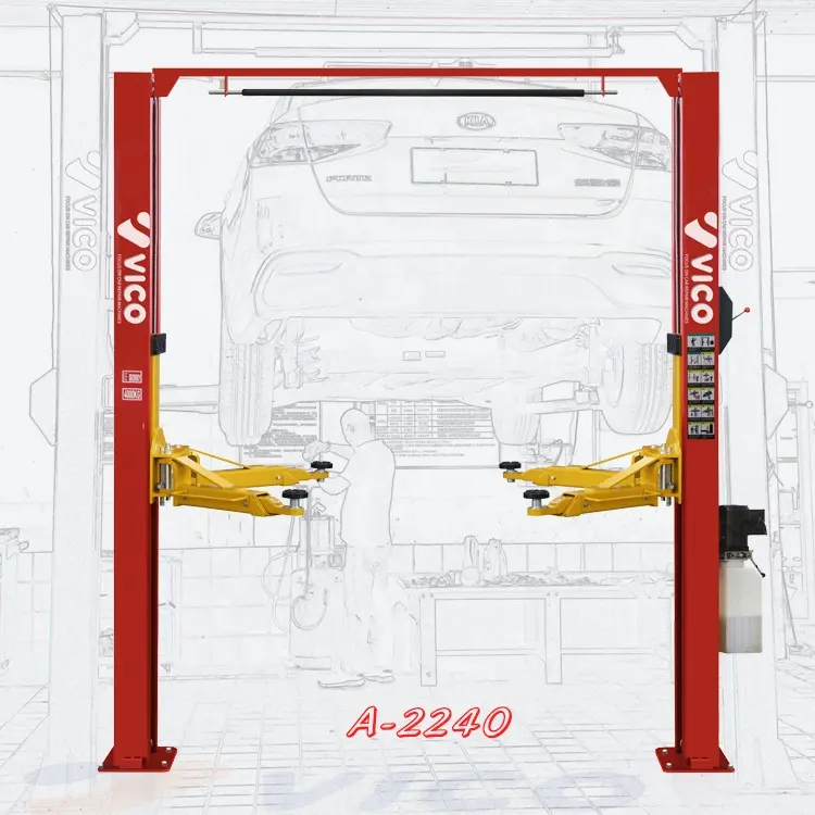 Vico Floor Clear Goedkope 2 Post Lift Gantry Lift V-LZL-A-2240 Met Ce Voertuig Takel Auto Lift