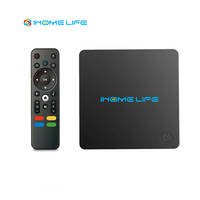 Boîtier Android TV 2025 avec Système Cloud, Mise à Jour de l'Interface Utilisateur, Amlogic S905, 1 Go, 8 Go, 128 Go, Double Wi-Fi 2.4/5 GHz, Bluetooth, Télécommande Vocale, Boîtier Android TV 4K