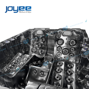 Joyee อ่างน้ำวนกลางแจ้งอ่างอาบน้ำอะคริลิค3คนอ่างน้ำร้อนในสวนดีไซน์ยุโรป - Product Image 3