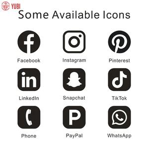 Letrero Acrílico con Iconos de Redes Sociales, Logotipo de <span class=keywords><strong>Facebook</strong></span>, <span class=keywords><strong>Instagram</strong></span>, TikTok, Letrero para Salón de Belleza, Placa para Redes Sociales de Negocios - Product Image 6