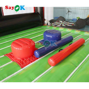 Terrain de basket-ball récréatif pour enfants Bounce House, arène de combat gonflable avec bâtons Jeu de lancer Grand saut renforcé - Product Image 6