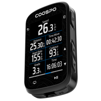 Compteur de Vélo Intelligent COOSPO CS600 à Écran Tactile Couleur avec GPS Intégré et Carte de Navigation pour Vélo de Route
