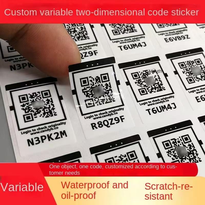 Professional Custom Printing Service Lightweight Adhesive Barcode Label For Document Filing & Archive Classification