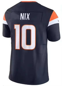 Nuovo modello di terza generazione 10 Bo Nix 2 Patrick Sultan-II 14 Courtland Sutton 7 John Elway maglia cucita maglia da calcio cucita - Product Image 3
