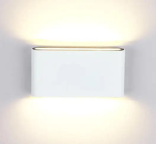 12W Led Atas Bawah Lampu Sconce Dinding Lampu Samping Tempat Tidur Kamar Tidur Ruang Tamu Minimalis Lampu Tangga Cermin Cahaya AC85-265V