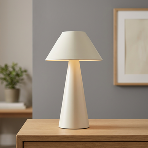 โคมไฟตั้งโต๊ะรูปเห็ดโลหะสีขาว E27 แม็กซ์ 25W (เอฟ-ไบรท์ 1950944-BL) - Product Image 3