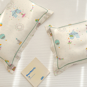 Cute Animal <span class=keywords><strong>Friends</strong></span> 100% para Tencel Kids Funda De Almohada Floral y patrón de caracteres Funda suave para camas Tiempo de siesta para uso hospitalario - Product Image 3
