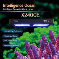 Lampe LED pour aquarium marin SKYNUO X240CE haute performance, 10 canaux, Bluetooth/WIFI, intelligente, pour récif corallien