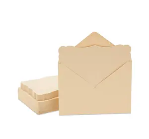 diy einladung umschlag Suppliers-Druckbares, zuverlässiges Kraft karten papier mit Umschlägen Leere DIY-Einladungen für alle Gelegenheiten