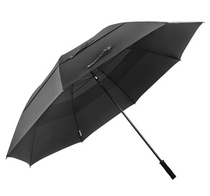 Parapluie de golf solide en tissu solide, super grand rayon, coupe-vent, double auvent ventilé, 80 pouces - Product Image 2