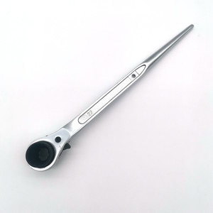 Clés pour échafaudages 19x22mm, forgées à froid, douille à 12 points, Chrome mat, finition, cliquet, <span class=keywords><strong>clé</strong></span> de potage - Product Image 6