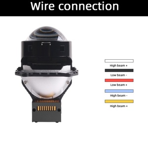 ไฟหน้าโปรเจคเตอร์ LED อัตโนมัติ Sanvi L60 พร้อมชิป LED คู่และรีเฟลกเตอร์คู่ 5500K อุปกรณ์เสริม Bi LED สำหรับรถยนต์รุ่น Camry - Product Image 5