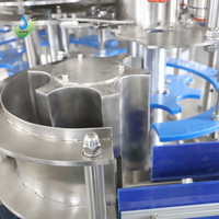Ligne de remplissage et d'emballage automatique clé en main pour bouteilles d'eau en plastique à grande vitesse 32-32-8 (lavage, remplissage, rinçage)