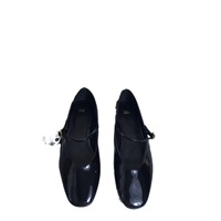 Chaussures plates Mary Jane en cuir verni rouge pour femme ZA, nouvelle collection printemps 2026, style ballerines à talon bas, chaussures françaises