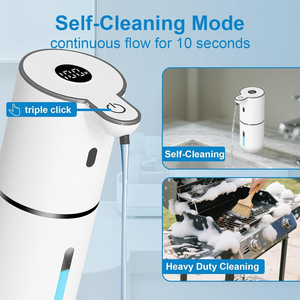 Distributeur de savon mural automatique à capteur, 360 ml, rechargeable par USB, pour salle de bain et hôtel - Product Image 2